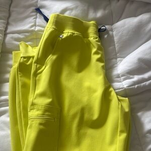 Figs Bright Yellow top and Pants